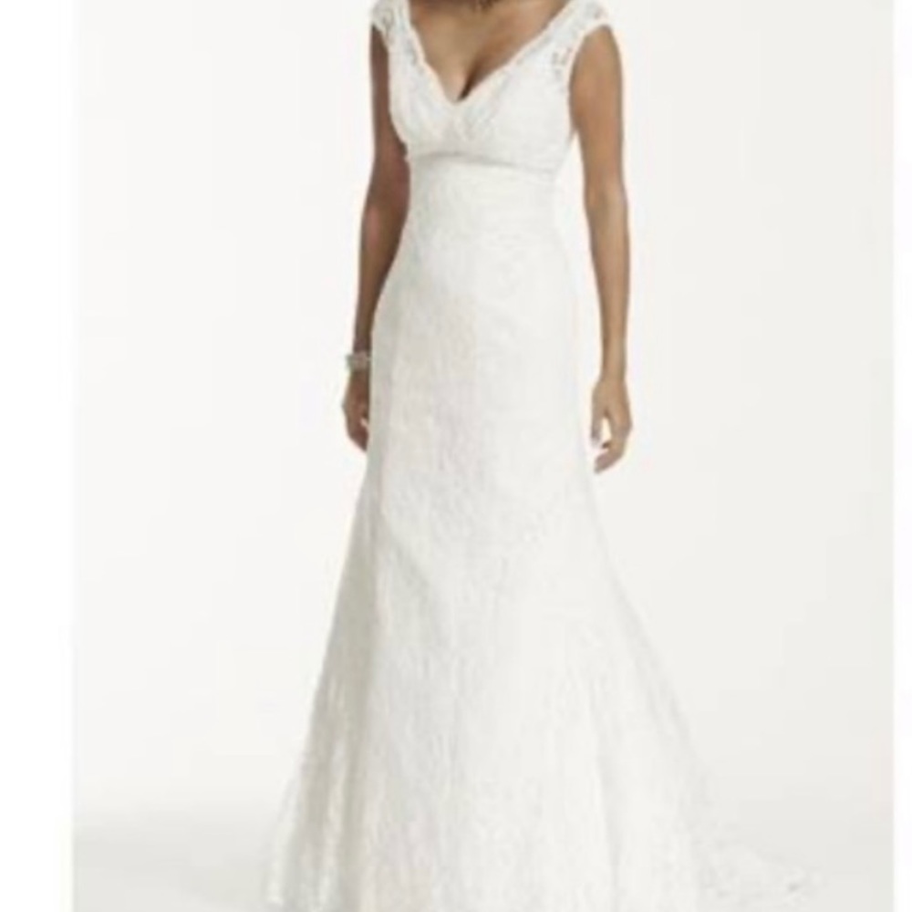 Ivory/champagne under wedding dress David’s Bridal